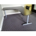 IKEA Galant Espresso Modular Open Style L Suite Desk w Grey Legs